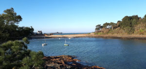 Randonnée à Kermouster : plages de l'île à Bois