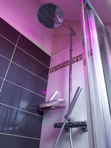 La cabine de douche